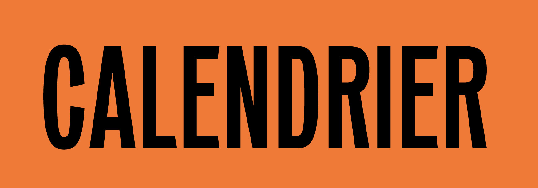 Bandeau Calendrier