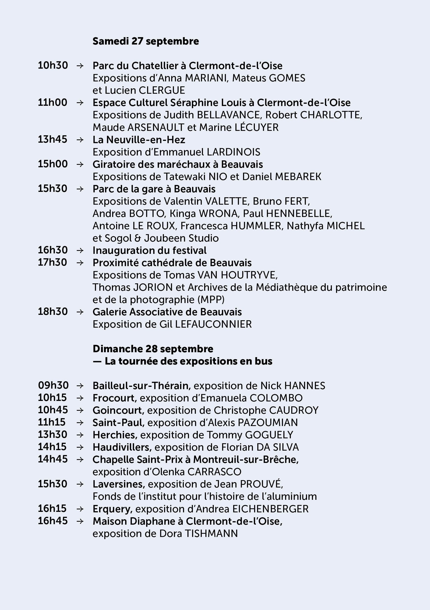 WEEK END INAUGURAL