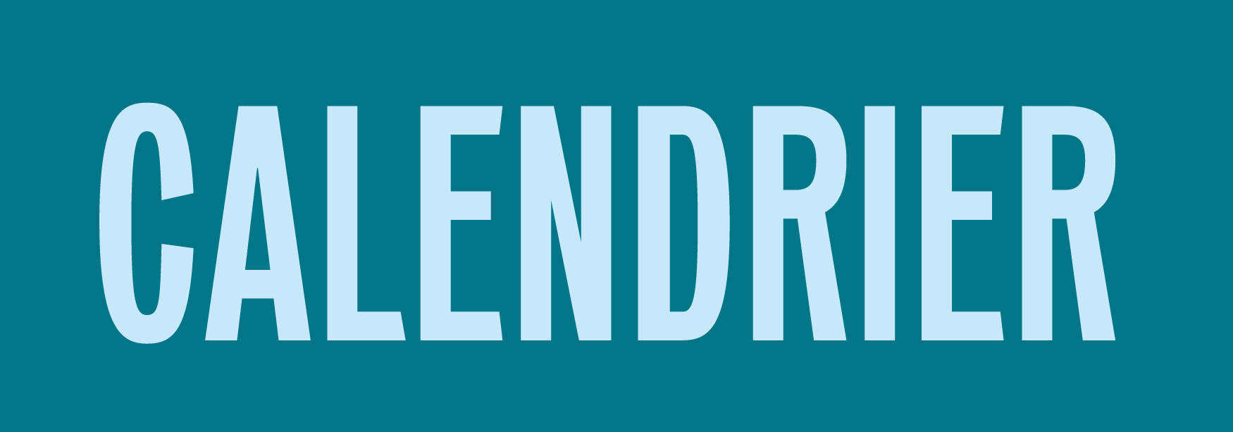 Bandeau Calendrier